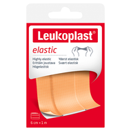 Leukoplast Elastic, plaster z opatrunkiem do cięcia, 6 cm x 1 m