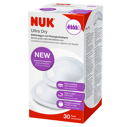 Nuk Ultra Dry, wkładki laktacyjne, 30 sztuk - zdjęcie produktu