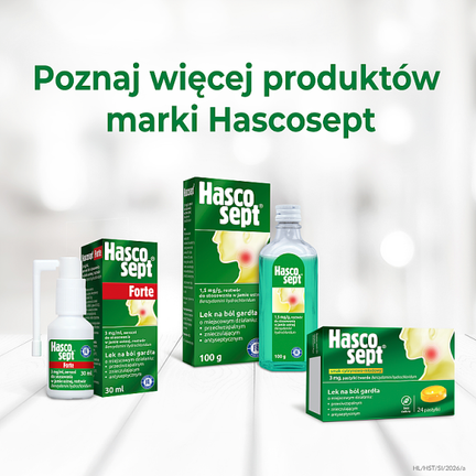 Hascosept, lek na ból gardła, spray, 30 g  - HASCO-LEK