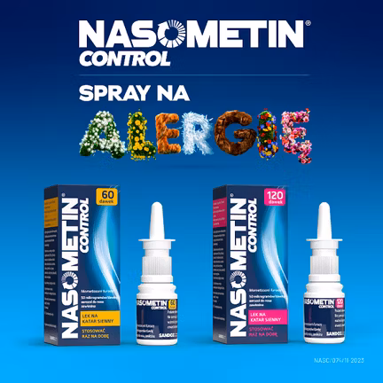 Nasometin Control 50 mcg/dawkę, aerozol do nosa, 17 g (120 dawek)  - 5907626709674