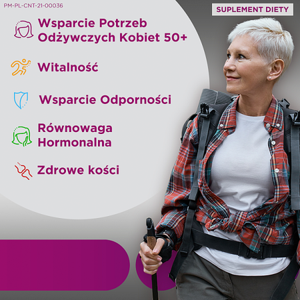 Centrum ONA 50+ zestaw witamin i minerałów dla kobiet, 30 tabletek - 5054563161451
