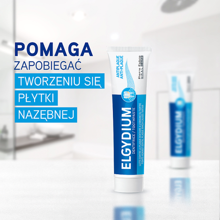 Elgydium Anti-Plaque, antybakteryjna pasta do zębów, 75 ml