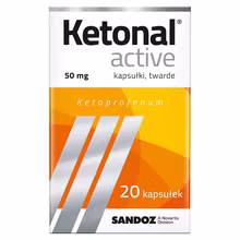 Ketonal Active, 50 mg, 20 kapsułek twardych