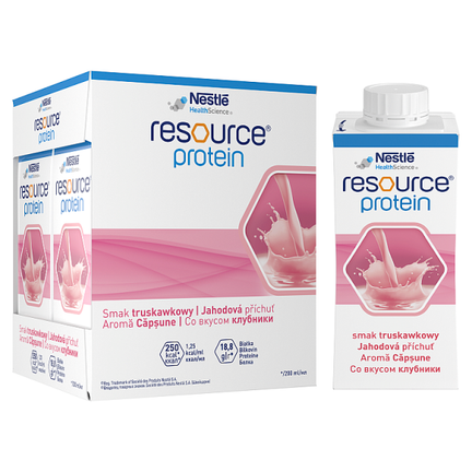 Resource Protein, smak truskawkowy, 4 x 200 ml - zdjęcie produktu