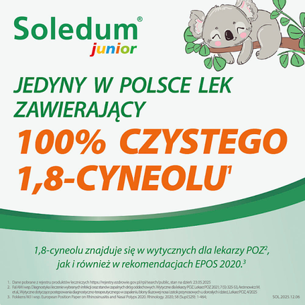 Soledum junior, 100 mg, 20 kapsułek dojelitowych - Dziecko