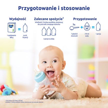 Bebiko NutriFlor Expert 2, mleko następne dla niemowląt po 6 miesiącu życia, 600g - MLEKO