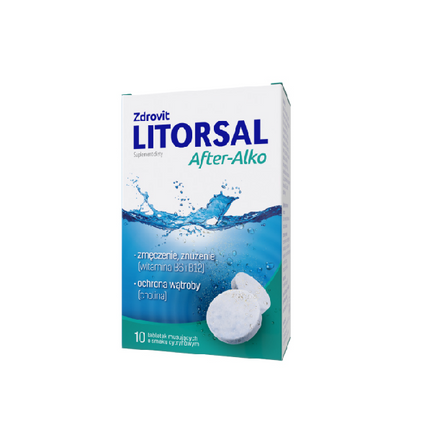 Zdrovit Litorsal After-Alko, 10 tabletek musujących - zdjęcie produktu