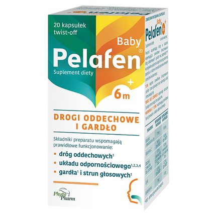 Pelafen Baby 6m+, 20 kapsułek twist-off - zdjęcie produktu