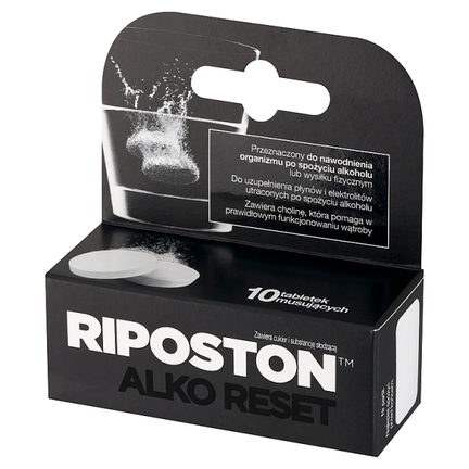 Riposton, 10 tabletek musujących - ŚRODEK SPOŻYWCZY OGÓLNEGO STOSOWANIA