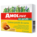 AMOLowe na gardło z miodem i witaminą C, 16 pastylek - SUPLEMENT DIETY