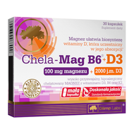 Chela-Mag B6 + D3, 30 kapsułek