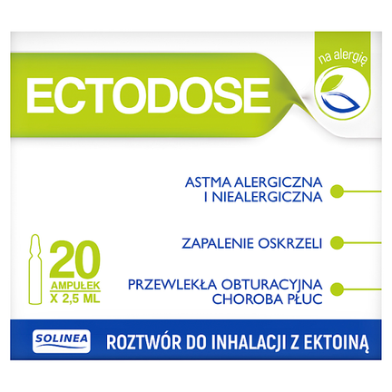 Ectodose, roztwór do inhalacji z ektoiną, 20 ampułek - zdjęcie produktu
