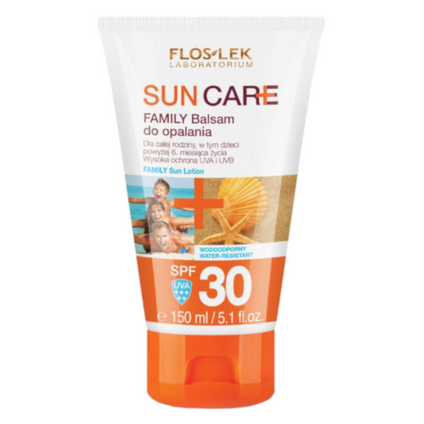 FLOS-LEK FlosLek Sun Care Family, balsam do opalania SPF 30, 150 ml