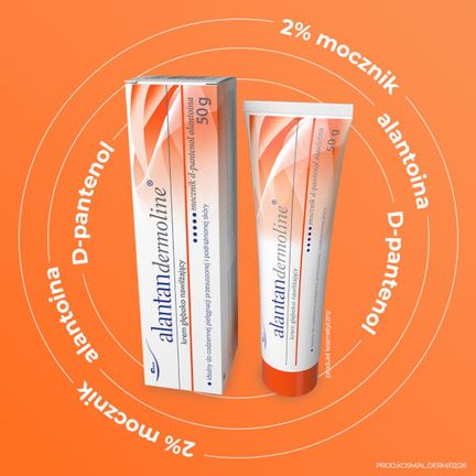 Alantandermoline, krem głęboko nawilżający, 50 g - KREM