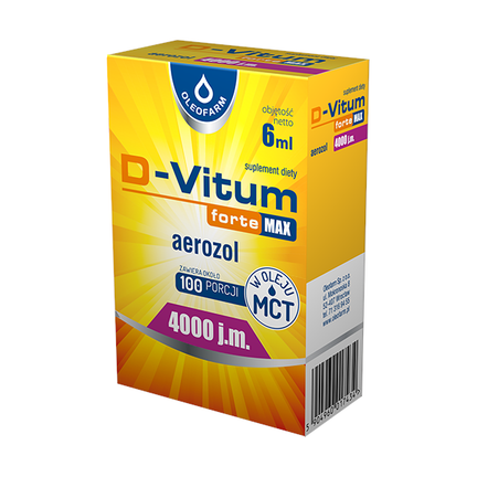 D-Vitum Forte Max 4000 j.m., aerozol, 6 ml - zdjęcie produktu