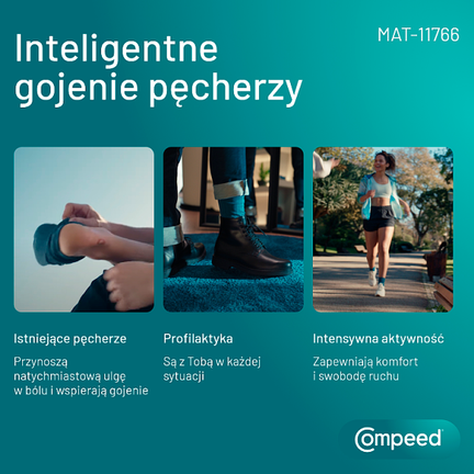 Compeed, plastry na pęcherze, średnie, 5 sztuk - PLASTER
