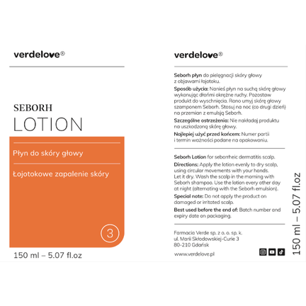 Verdelove Seborh, płyn do skóry głowy, 150 ml - 5903689118521