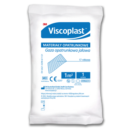 Viscoplast, gaza opatrunkowa, 1 m2, 1 sztuka - zdjęcie produktu