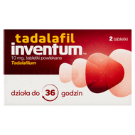 Tadalafil Inventum 10 mg, 2 tabletki powlekane