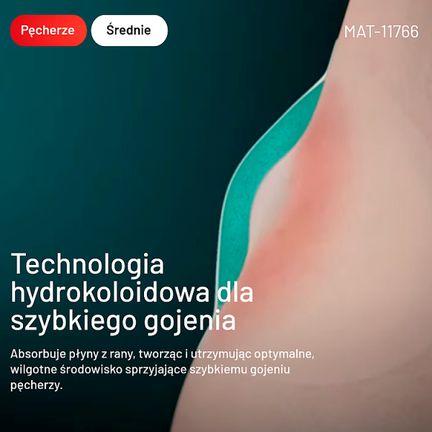 Compeed, plastry na pęcherze, średnie, 5 sztuk - JOHNSON & JOHNSON