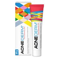 Acne-derm, krem przeciwtrądzikowy i wybielający, 20 g