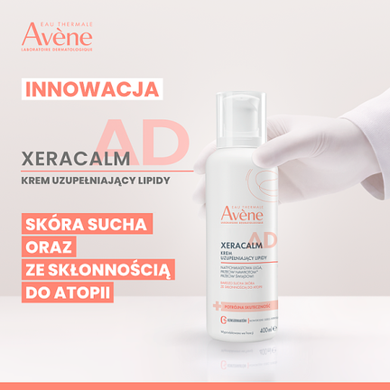 Avene Eau Thermale Xera Calm A.D, krem uzupełniający lipidy, 400 ml - KOSMETYK