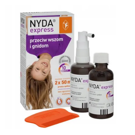 Nyda Express, aerozol przeciw wszom i gnidom, 2 x 50 ml - zdjęcie produktu