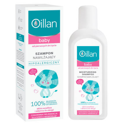 OCEANIC Oillan Baby, Shampoo feuchtigkeitsspendend, 200 ml — Inhaltsstoffe i ocena