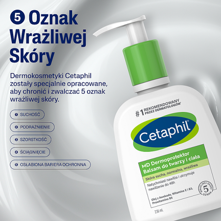 Cetaphil MD Dermoprotektor, balsam do twarzy i ciała, 236 ml
