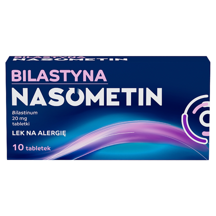 Bilastyna Nasometin 20 mg, 10 tabletek - zdjęcie produktu