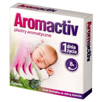 Aromactiv+, plastry aromatyczne, 5 sztuk - WYRÓB MEDYCZNY