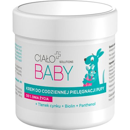 DELIA COSMET.-RZGÓW Ciało+ Baby Solutions, Krem do codziennej pielęgnacji pupy, 60 g