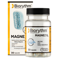 Biorythm Magnez + Witamina B6, 30 kapsułek o przedłużonym uwalnianiu