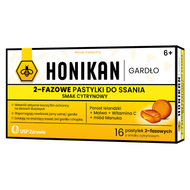 Honikan Gardło, smak cytrynowy, 16 pastylek do ssania