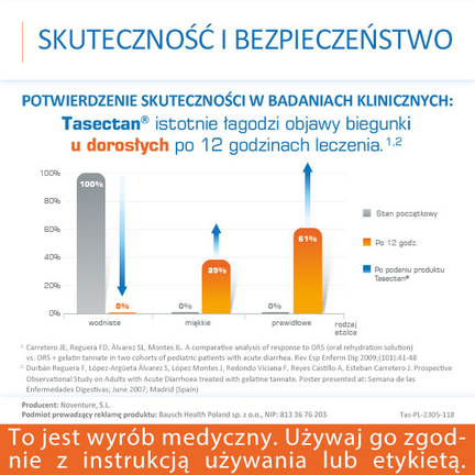 Tasectan 500 mg, 15 kapsułek - Dorosły, Młodzież