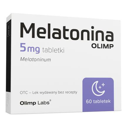 Melatonina Olimp, 5 mg, 60 tabletek - zdjęcie produktu