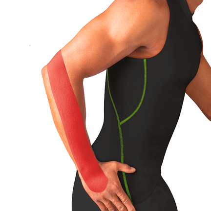 Leukotape K by Actimove, taśma kinezjologiczna, czerwona, 1 sztuka 