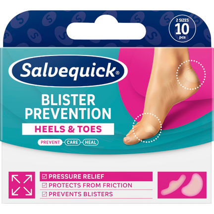 Salvequick, Blister Prevention Mix, plaster, 10 sztuk - zdjęcie produktu