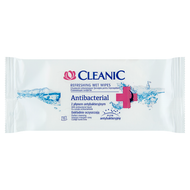 Chusteczki odświeżające Cleanic Antibacterial, 15 sztuk