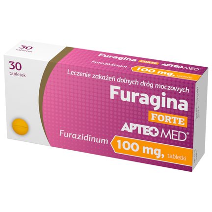 Furagina FORTE APTEO MED 100 mg, 30 tabletek - zdjęcie produktu