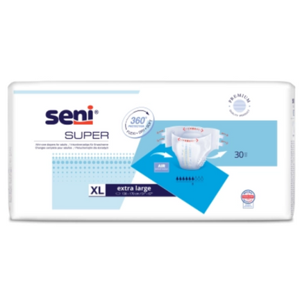 Pieluchomajtki na rzepy Seni Super, Rozmiar XL, 30 sztuk - zdjęcie produktu