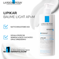 La Roche-Posay Lipikar Baume Light AP+M, balsam regenerujący do ciała, 400 ml - 3337875803786