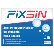 Fixsin, zestaw uzupełniający do płukania nosa i zatok, 30 saszetek
