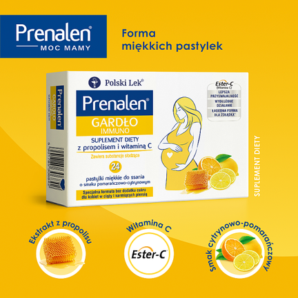 Prenalen Gardlo lmmuno, 24 pastylki do ssania - Układ odpornościowy