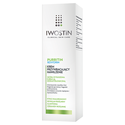 Iwostin Purritin Rehydrin, krem przywracający nawilżenie, 40 ml - zdjęcie produktu