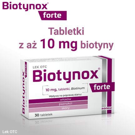 Biotynox Forte 10 mg, 30 tabletek - PRODUKT LECZNICZY NIEREFUNDOWANY OTC