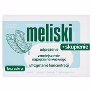 Meliski + skupienie, pastylki do ssania, 20 sztuk