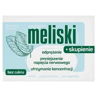 Meliski + skupienie, pastylki do ssania, 20 sztuk
