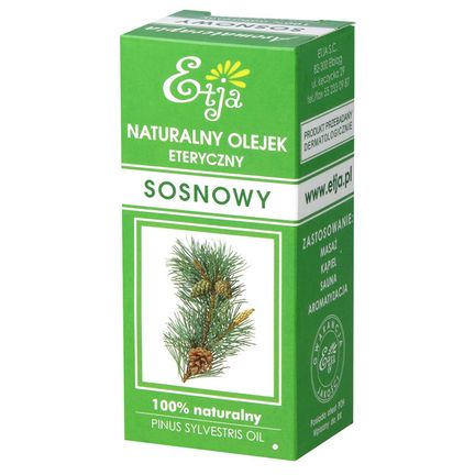 Naturalny olejek eteryczny sosnowy Etja, 10 ml - zdjęcie produktu
