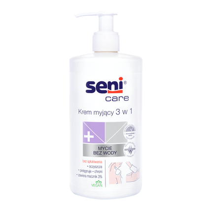 TZMO Seni Care, krem myjący 3w1, 500 ml — Składniki i ocena